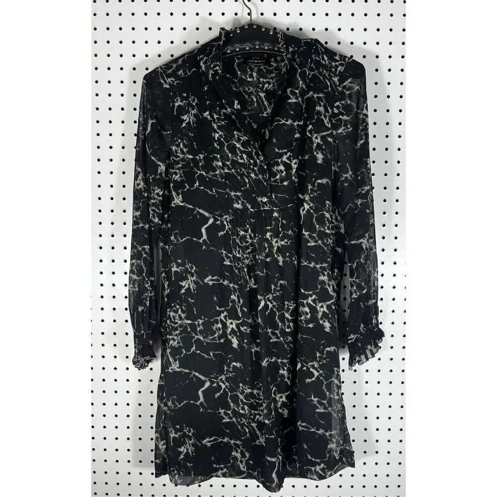 Lucky Brand marbled print dress size xs